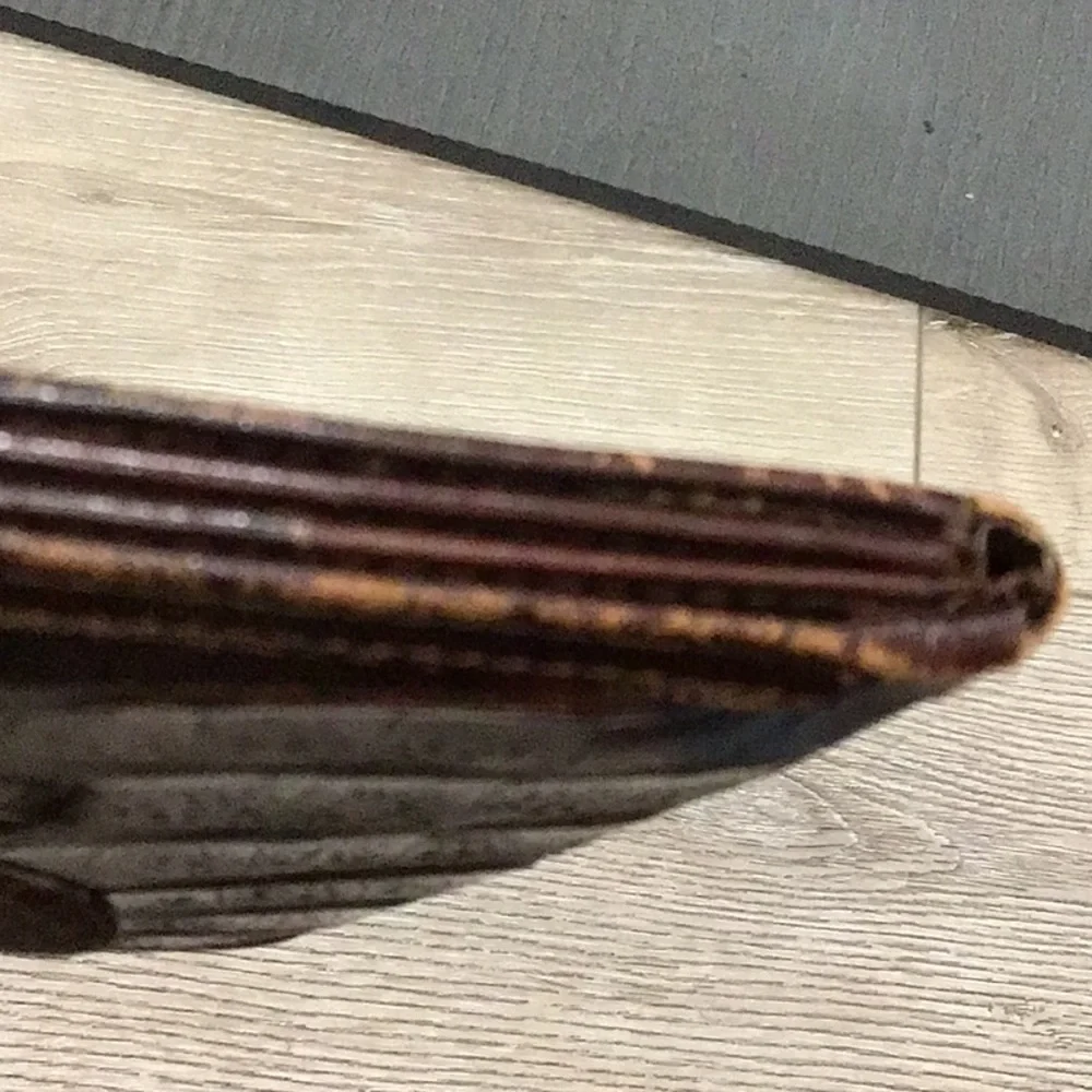 Vintage Brown Alligator Bifold Wallet
